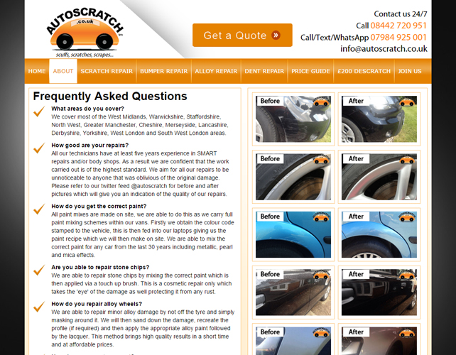 SEO Friendly Website for Car Repair & Garage Business